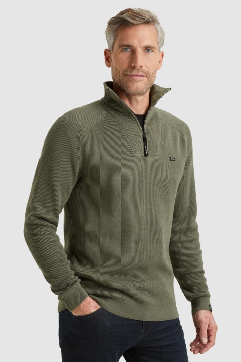 Vanguard half zip collar cotton structure